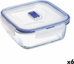 Hermetische Lunchtrommel Luminarc Pure Box Active 1,22 L Tweekleurig Glas (6 Stuks)