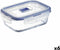 Hermetische Lunchtrommel Luminarc Pure Box Active 16 x 11 cm 820 ml Tweekleurig Glas (6 Stuks)