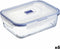 Hermetische Lunchtrommel Luminarc Pure Box Active 22 x 16 cm 1,97 l Tweekleurig Glas (6 Stuks)