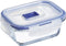 Hermetische Lunchtrommel Luminarc Pure Box Active 380 ml 12 x 9 cm Tweekleurig Glas (6 Stuks)