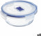 Hermetische Lunchtrommel Luminarc Pure Box Active 670 ml 14 x 6 cm Tweekleurig Glas (6 Stuks)