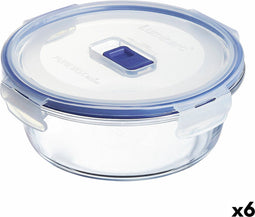 Hermetische Lunchtrommel Luminarc Pure Box Active 920 ml 15 x 7 cm Tweekleurig Glas (6 Stuks)