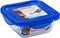Hermetische Lunchtrommel Pyrex Cook & Go 16,7 x 16,7 x 7 cm Blauw 850 ml Glas (6 Stuks)