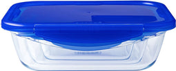 Hermetische Lunchtrommel Pyrex Cook & Go Blauw 1,7 L 24 x 18 cm Glas (5 Stuks)