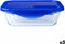 Hermetische Lunchtrommel Pyrex Cook & Go Blauw 1,7 L 24 x 18 cm Glas (5 Stuks)
