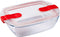 Hermetische Lunchtrommel Pyrex Cook&heat 1,1 L 24 x 15,5 x 7 cm Transparant Glas (5 Stuks)