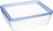 Hermetische Lunchtrommel Pyrex Pure Glass Transparant Glas (2,6 L) (4 Stuks)