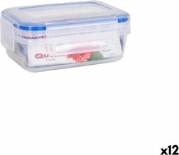 Hermetische Lunchtrommel Quttin 500 ml Rechthoekig 15 x 10 x 6 cm (12 Stuks)