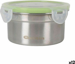 Hermetische Lunchtrommel Quttin Rond 300 ml Roestvrij staal (12 Stuks)