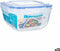 Hermetische Lunchtrommel Vierkant Transparant Polypropyleen 1,5 L 17 x 10 x 17 cm (12 Stuks)
