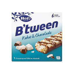 Hero - Tussendoortje hero b'tween kokos chocolade 6pack | 10 stuks