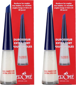 Herome 2-Pack Nagelverharder Extra Sterk en Base Coat - Nail Hardener Extra Strong - voor Zwakke en Gevoelige Nagels - 2x10ml