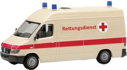 Herpa 097031 H0 Hulpdienstvoertuig Mercedes Benz Sprinter '96 RTW ambulance (Rettungsdienst)