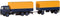 Herpa 309578 H0 Vrachtwagen Iveco Magirus vrachtwagen-aanhangercombinatie