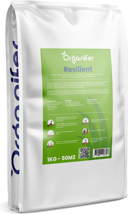 Herstelgazon Graszaad Snelkiemend (1kg, 50m2) Organifer - Gazonzaad - Graszaad Herstel en Doorzaai - Herstel Graszaad - Gazon Herstel - Graszaden voor Alle Gazontypes - Zelfherstellend - Hoge Betredingstolerantie - NAK Gecertificeerd
