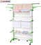 Herzberg 3-Tier Clothes Laundry Drying Rack Green