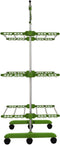 Herzberg 3-Tier Clothes Laundry Drying Rack Green