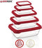 Herzberg 5 Stuks Bio Saver Box Set Rood