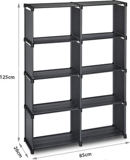 Herzberg 8-Lagig multifunctioneel boekenrek en opbergrek - 85x125cm