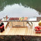 Herzberg Cooking Opvouwbare Camping Barbequegrill - HG-04159 Roestvrijstalen Tafelblad BBQ op Tafel