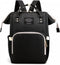 Herzberg HG-03190: Multifunction Mommy Diaper and Baby Bottle Bag - Black