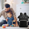 Herzberg HG-03190: Multifunction Mommy Diaper and Baby Bottle Bag - Black
