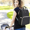 Herzberg HG-03190: Multifunction Mommy Diaper and Baby Bottle Bag - Black
