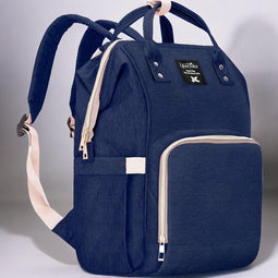 Herzberg HG-03206: Multifunction Mommy Diaper and Baby Bottle Bag - Blue