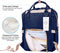 Herzberg HG-03206: Multifunction Mommy Diaper and Baby Bottle Bag - Blue