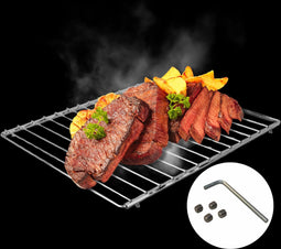 Herzberg HG-03213: Universal Oven Baking Grid & Adjustable Coaster Rack