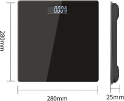 Herzberg HG-04272: Oplaadbare lichaamsweegschaal en kamerthermometer