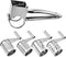 Herzberg HG-04289: RVS Handmatige Kaasrasp met 4 Raspen