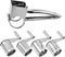 Herzberg HG-04289: RVS Handmatige Kaasrasp met 4 Raspen