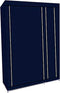 Herzberg HG-8010: Opbergkast - Klein Blauw - kledingkast - kast