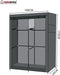 Herzberg HG-8012: Storage Wardrobe Gray - opberger - opbergkast