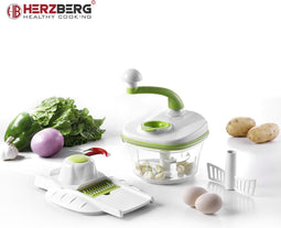Herzberg HG-8031: 10 in 1 Chopper and Slicer Set