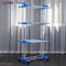 Herzberg HG-8034BLU: Moving Clothes Rack - Blauw