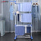 Herzberg HG-8034BLU: Moving Clothes Rack - Blauw