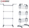 Herzberg HG-8034GRY: Moving Clothes Rack - Grijs