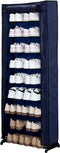 Herzberg HG-8076: Organisator Voor Kleine Schoenenrek Met 9 Niveaus Blauw