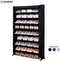 Herzberg HG-8077: 9-Tier Shoe Rack Organizer Black