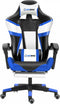 Herzberg HG-8082: Tri-color Gaming and Office Chair with T-shape Accent Blue