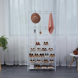 Herzberg Home & Living Herzberg 4-Tier Entryway Coat Rack And Hallway Storage Rack Organizer - 60X170Cm