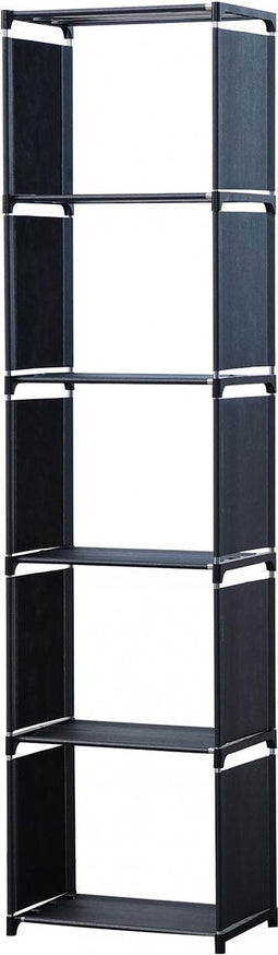 Herzberg Home & Living Herzberg 5-Lagig Multifunctioneel Boekenrek En Opbergrek - 42X153Cm Zwart