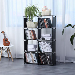 Herzberg Home & Living Herzberg 8-Lagig Multifunctioneel Boekenrek En Opbergrek - 85X125Cm Zwart