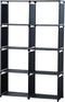 Herzberg Home & Living Herzberg 8-Lagig Multifunctioneel Boekenrek En Opbergrek - 85X125Cm Zwart