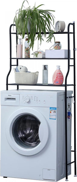 Herzberg Home & Living Herzberg Hg-03282: 3-Etages Wasmachine En Badkamer Opbergrek Wit