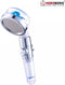 Herzberg Turbo Charger Showerhead Blue