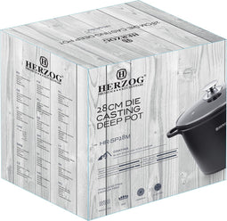 Herzog 28cm gegoten diepe pot