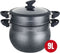 Herzog Hr-2409: Couscouspot Met Zwarte Steencoating - 9L